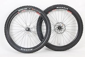 MOTOBECANE 27.5 Inch DTS 533d / Shim Deore XT Hubs Thru Axle Boost Wheel Set 148mm x 110mm Minion DHR DHF ll 27.5 x 2.8 Tire and Tubes 180mm Rotors PACKAGE