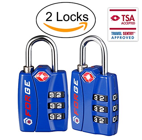 Forge tsa locks 2 pack - open alert indicator, alloy bo…
