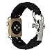 Baokai Band for Apple Watch 38mm, Paracord Nylon Rope Replacement Watch Band with Silver Shackle Survival Watch Strap for iWatch Series 3,2,1, Sport,Edition,Nike+
