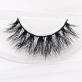 Arimika Natural 3D Long Thick Authentic Mink False Eyelashes For Makeup 1 Pair Pack