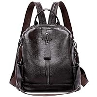 ALTOSY Leather Backpack Purse Casual Shoulder Bag for Women Convertible Bags (S61 Coffee)