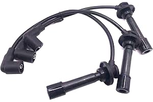 TGGKKPARTS Spark Plug Wire Kit Fit for John Deere 825i, 825i S4 - 3pcs (MIA11722, MIA11723, MIA11724) - Copper Core - Tractor Spark Plug Wire Sets