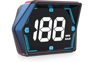 Shelita New Car Speedometer, GPS Speed Display, Large Fonts High Definition Digital HUD, Plug and Play for All Cars