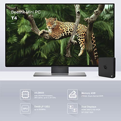 Mini-PC-Ultradelgada-Beelink-T4-Mini-Computadora-Windows-10-Intel-Atom-Z8500-hasta-224GHz-4GB-64GB-Windows-10-64bit-4K-24G-5G-WiFi-Dual-BT40-HDMI-Puerto-DPGigabit-Ethernet