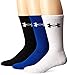 Under Armour Adult Elevated Performance Crew Socks, 3-Pairs, Royal Assortment, Medium