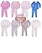 SNOOzZZ'N Girls Long Sleeve Long Pant Thermal Underwear Set - Pack of 3 Sets Size 5-6