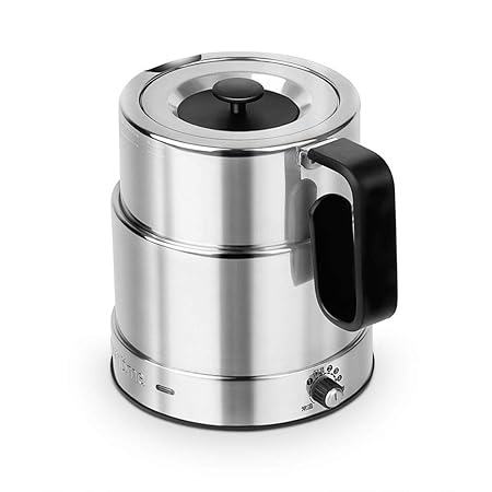 Acero inoxidable cepillado Hervidor eléctrico plegable portátil ...