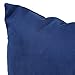Deconovo Plush Velvet Cushion Super Soft Cases Home Decorative Square Throw Pillow Cover with Invisible Zipper for Bed, 18x18 Inch, Navy Blue