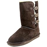 Bearpaw Girl's Lauren Youth Suede, Sheepskin Snow Boots