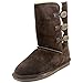 Bearpaw Girl's Lauren Youth Suede, Sheepskin Snow Boots