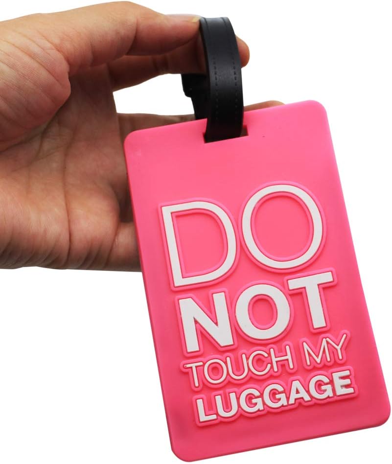  | Mziart Funny Luggage Tags Set of 6 Colorful Unique Travel Baggage Bag Tags Suitcase Identify Labels for Women Men | Luggage Tags