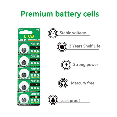 LiCB 10 Pack CR1225 3V Lithium Battery CR 1225
