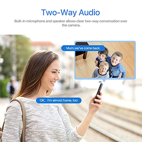 ZOSI CG1 Rechargeable Battery Powered WiFi Camera with TwoWay Audio, Waterproof, Color Night