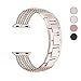 TUJUIO for Apple Watch Band 38mm 42mm Women, Stainless Steel Metal Replacement Watch Band for iWatch Sport Edition Series 3 2 1 Gold-38mm