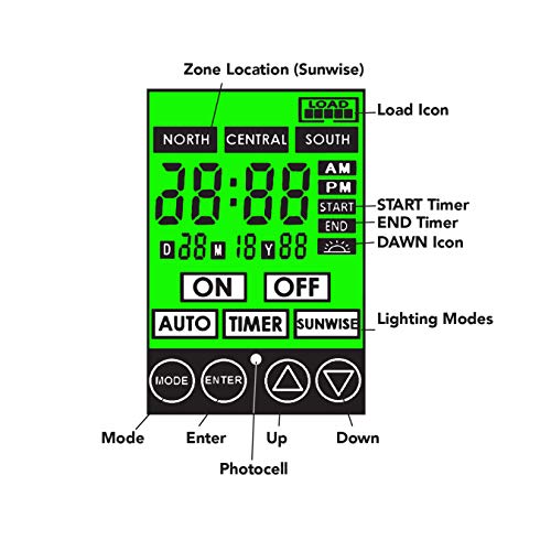 sterno home GL33120 12V 120W Low Voltage Landscape Lighting Transformer with Dusk-to-Dawn Timer, Grey - Image 3
