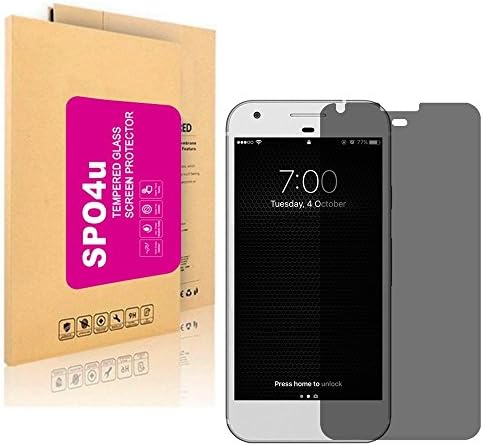 Google Pixel Privacy Glass Screen Protector ,SPO4u Premium Privacy Anti-Spy Tempered Glass Screen Protector for Google Pixel with 9H Hardness -