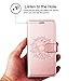 iPhone Xs Case, iPhone X Case, SOWOKO Book Style Leather Wallet Case Flip Folio Shockproof Protection Cover with Credit Card Slots and Kickstand for Apple iPhone Xs/X 5.8 inch (Rose Gold)