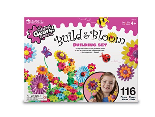 Learning Resources Gears! Gears! Gears! Build & Bloom Building Set