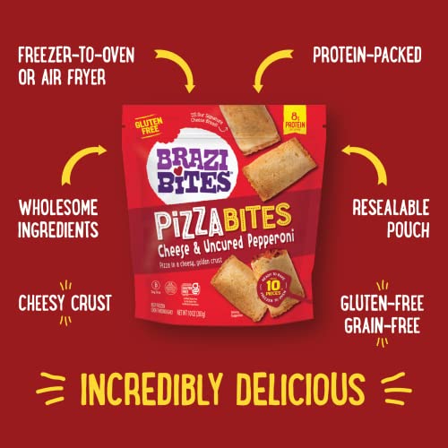 Brazi Bites Cheese & Pepperoni Pizza Bites I BetterForYou I Gluten