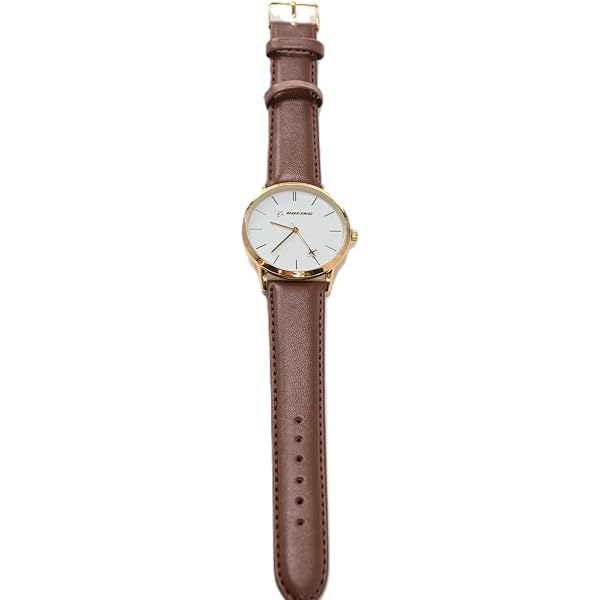 Amazon.com: Boeing Men's Rotating Plane Watch (Gold/Brown