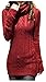 v28 Women Polo Neck Turtleneck Knit Stretchable Elasticity Long Slim Sweater (L,Wine)