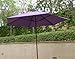 Formosa Covers 9ft Umbrella Replacement Canopy 6 Ribs in Purple (Canopy Only)