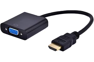 ZHIYUEN® HDMI to VGA Cable Adapter Converter 15 Pin d Sub, HDMI Gold Male to VGA Female Connector Cord for Laptop Computer Co