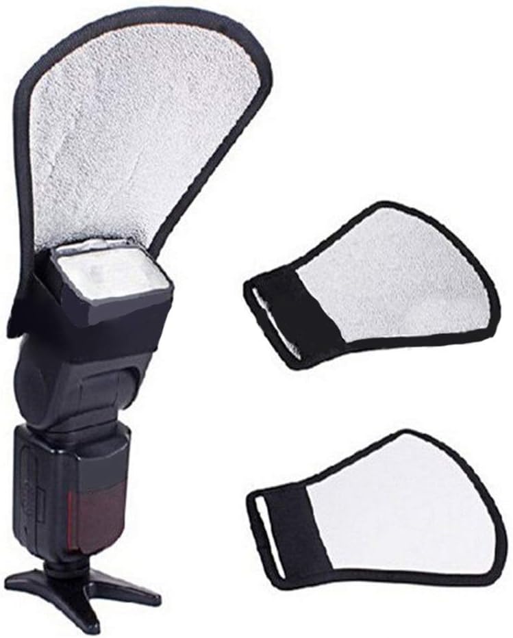 GQMNL Photography Reflector Reflector Universal Fan Shape Flash Diffuser Reflector Kit Bend
