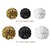 PAXCOO Black and Gold Birthday Decorations with Happy Birthday Banner Black Gold Balloons and Party Supplies for 20st, 30th, 40th, 50th, 60th, 70th,75th, 80th Birthday