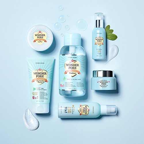 ETUDE HOUSE Wonder Pore Freshner 16.9 fl.oz. (500ml) - Pore Care Astringent with Peppermint Extract, Deep Cleansing, Sebum Control, pH4.5 Care, Makes Skin Pure - Thumbnail 5