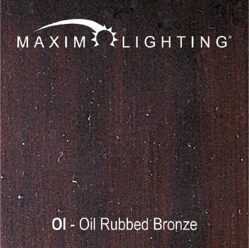 Maxim Lighting 9052SWOI Cylinder 2-Light Bath Vanity, Oil Rubbed Bronze Finish with Satin White Glass