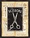Gango Home Décor 4 Vintage Barber Shop Art Prints Shave Scissors 8 x 10