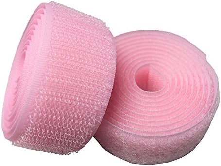 Lovetex 2" (50mm)Pink Sew on Hook and Loop Fastener Tape 5 pair yards