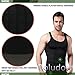 Roludom Men's Slimming Trimmer Body Shaper Vest Underwears Tank Top, White, Medium