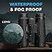 Wingspan Optics Voyager 10X42 High Powered Binoculars for Bird Watching. Bright and Clear Views - Waterproof and Fog Proof - for Bird Watching, Hiking and Exploring. Formerly Polaris Optics.