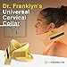 Dr. Franklyn's Neck Brace Cervical Collar Soft Foam Adjustable Neck Support Brace for Sleeping Universal Waterproof Immobilizer Spine Pain & Pressure Relief-One Size Fits All