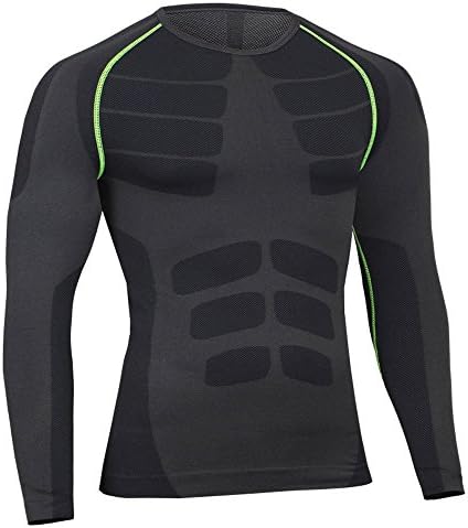 Nevera Men Compression Sports Shirt Runing Fitness Gym Long Sleeve Base Layer