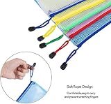Vicloon A4 Plastic Wallets 5 Pcs Zip Lock Document Bags 33x23.5 cm view 4