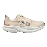 Hoka Women's Mach 6 Sneaker, Eggnog/Vanilla, 10.5