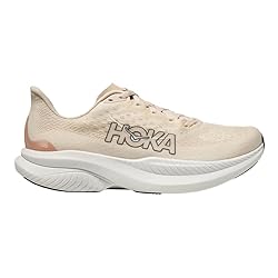 Hoka Women's Mach 6 Sneaker, Eggnog/Vanilla, 6.5 Wide