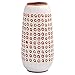 Stone & Beam Modern Ceramic Spotted Decor Planter Pot - 11 Inch, White and Terra Cotta