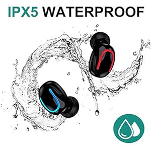 MISSJJ Cuffie Bluetooth 5.0,50 H Autonomia,CVC 8.0 Riduzione Rumore,Auricolari Bluetooth Stereo 3D,Cuffie Senza Fili… - immagine 7