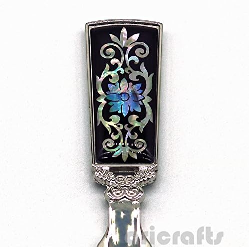 Ari Crafts Metal Letter Opener, Mother of Pearl Metal Sword Knife Desk Envelope Letter Opener, Arabesque Design Korean Gift Metal Knife, Home Office Gift