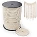Macrame Cord 4mm x 328Yards | 100% Natural Macrame Rope | 3 Strand Twisted Cotton Cord for Wall Hanging, Plant Hangers, Crafts, Knitting, Decorative Projects | Soft Undyed Cotton Rope