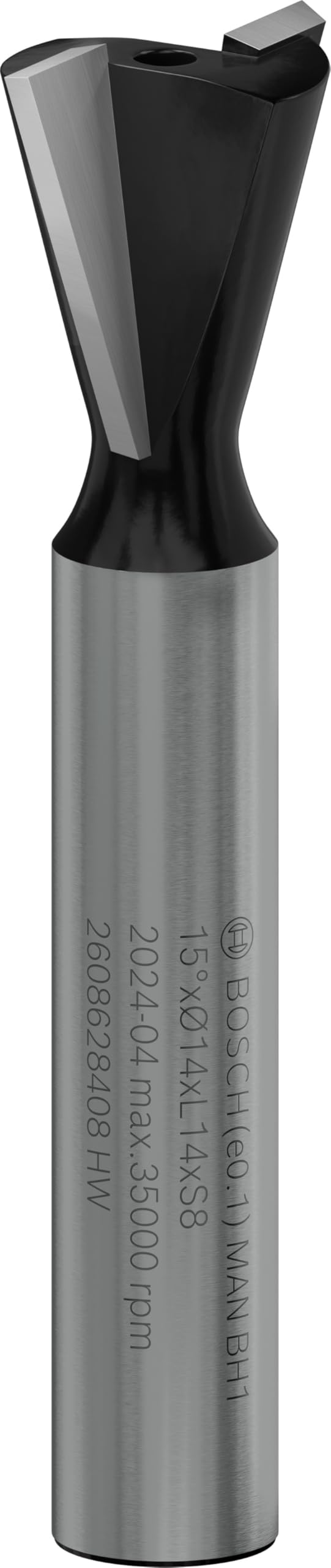 Bosch Accessories 2608628408 Chamfer Bit, Silver/Black, 14 x 14 x 8 mm