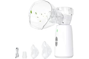 CAKRNPS Portable Nebulizer for Adults and Kids – High-Performance Reliable Nebulizer with Fine Mist, Fast Atomization, Includes Adult and Child Masks, Easy to Use & Clean