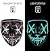 BV Led Purge Mask - Halloween Led Mask Light Up Mask for Festival Cosplay Halloween Costume White