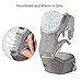 Bable Baby Carrier Hip Seat, 360 Ergonomic Baby Carrier with Breastfeeding Nursing Cover, 6-in-1 Convertible Carrier for All Seasons, Toddler Tush Stool, Baby Wrap Carrier Front and Back (Flaxen)