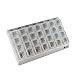 GMS 4 Times Per Day Weekly Slant Tray Pill Organizer – Includes 7 Removable Pill Boxes Designed for Travel to Organize and Protect Medications and Vitamins - Large (Clear Box in White Tray)