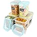 Food Storage Containers, VERONES LARGE SIZE Airtight Sugar, Flour Plastic Containers 6 Pack for Sugar, Flour, Baking Ingredients and Pantry Storage Containers - Microwave, Freezer and Dishwasher Safe.